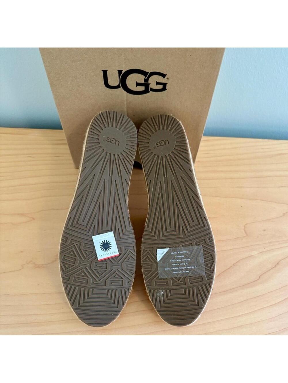 UGG Sandrinne II Women’s Metallic Gold - Slip-On Loafer Espadrille Size: 9 NWT - Picture 9 of 9